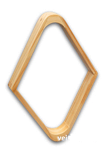 Rhombus aus Holz für 9-Ball Spielvariante